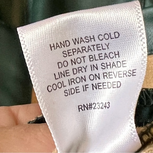 NEW YORK & COMPANY Green Faux Leather Button Down Shirt Dress—SZ. XS - Picture 17 of 17